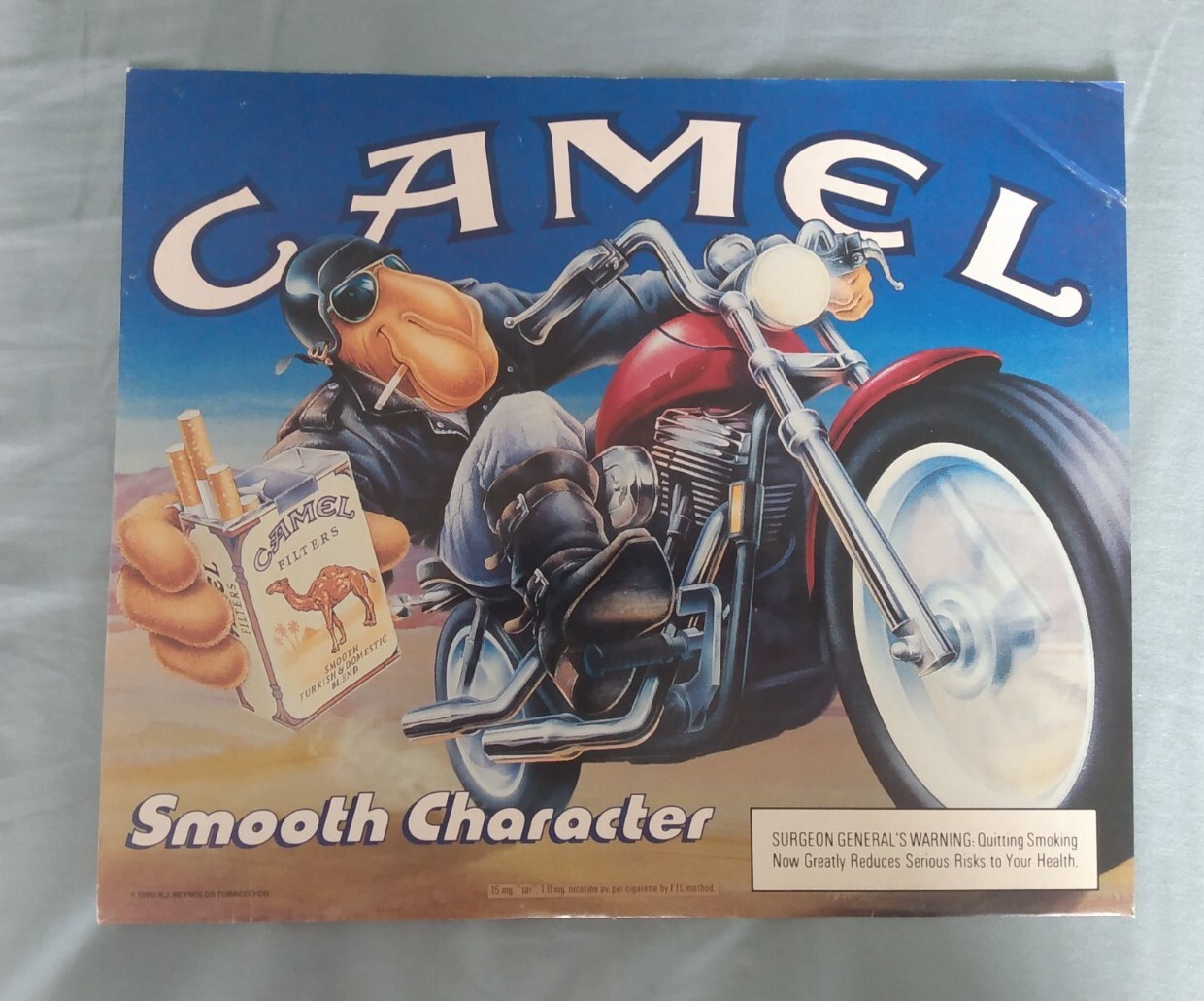 1990 Camel Cigarettes JOE 🐪 Smooth Character Print Ad FRAME IT!