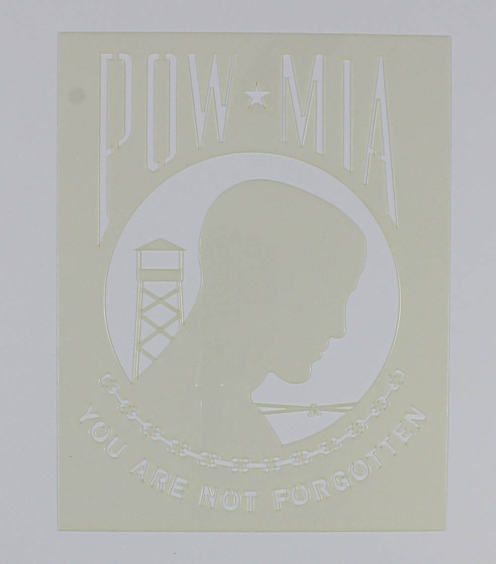 POW-MIA Flag Stencil 9 x 11.5 Inches -