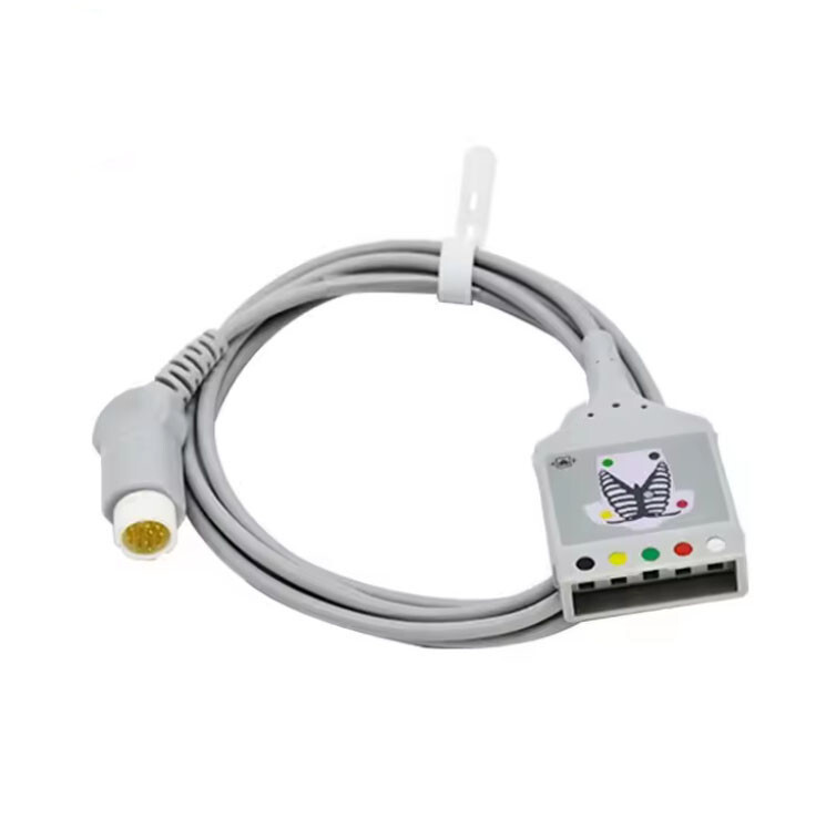 HP 5-Lead ECG trunk cable ECG Cable Medical accessories AHA 12 pins Compatible