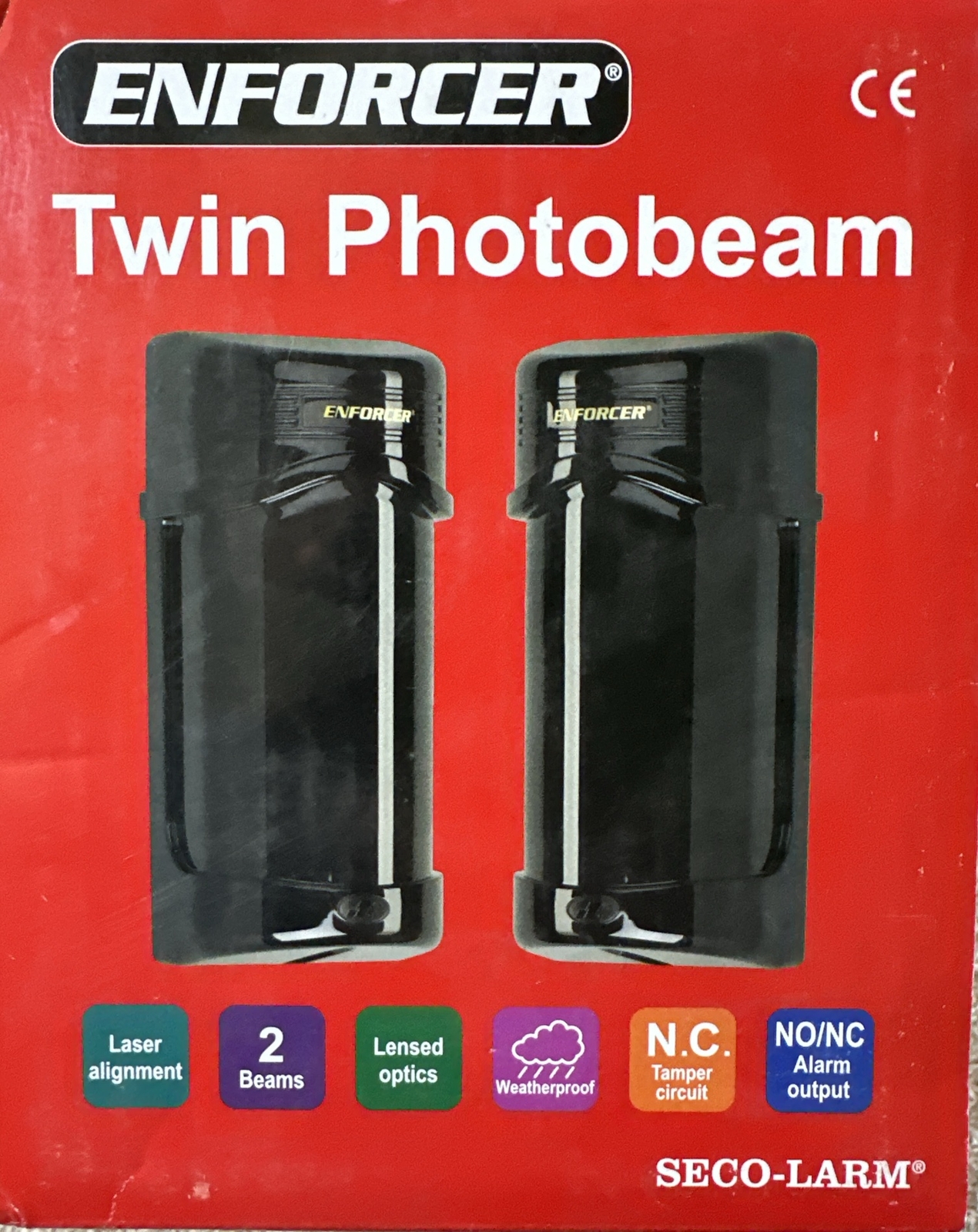 Seco-Larm Enforcer Twin Photobeam Detector, 90-190 Ft. Range (E-960-D90Q)