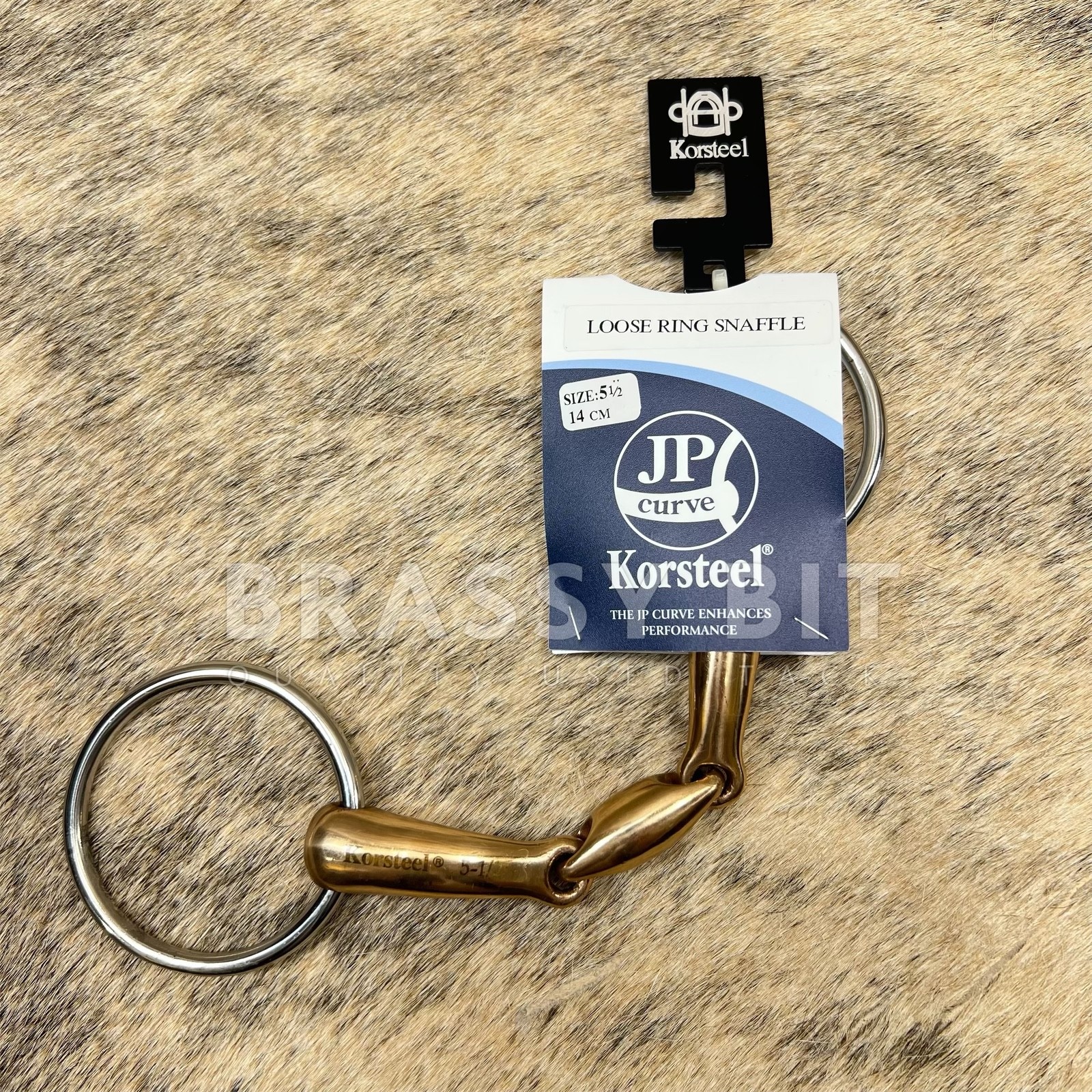 5.5" Korsteel Copper Loose Ring Snaffle w/ Lozenge