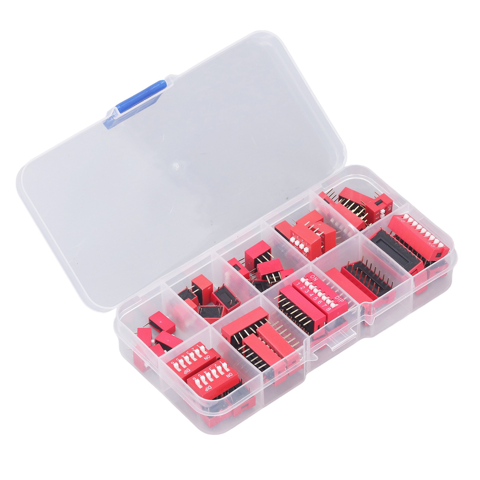45Pcs Dip Switch Assorted Kit Durable Toggle Switch For Circuit Breadboards Hot