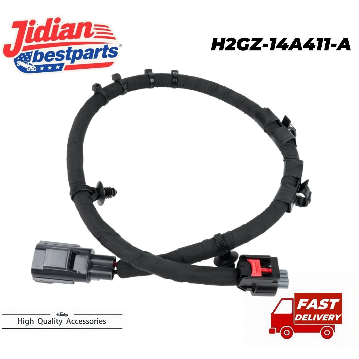 For 2017-2023 Ford Edge Rear Parking Brake Cable Harness Replaces H2GZ-14A411-A
