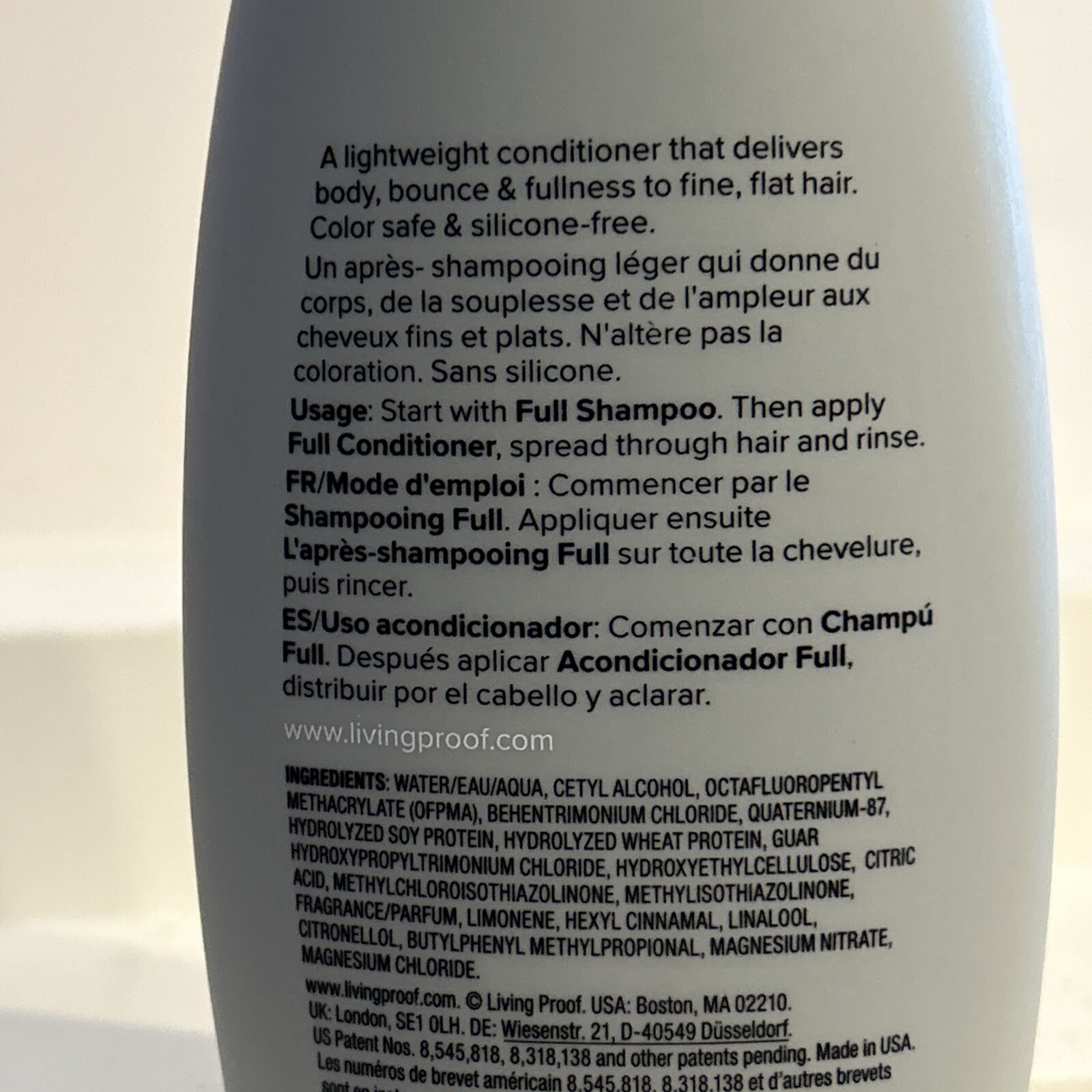 Living Proof Full Conditioner 8 oz / 236 ml NEW WEIGHTLESSLY HYDRATES