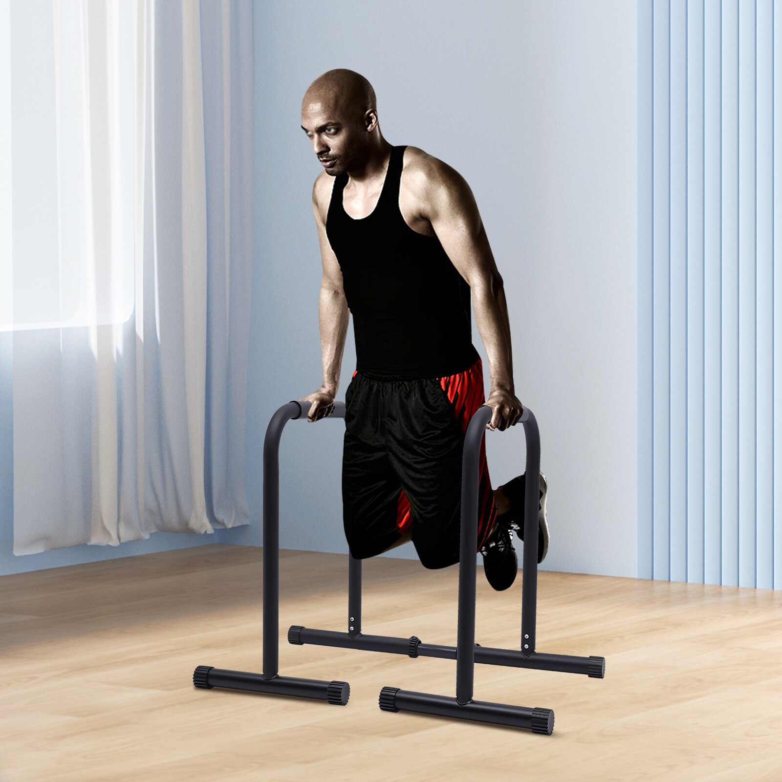 Dip Bar, Adjustable Parallel Bars for Home Workout, Dip Station with (440 LBS)