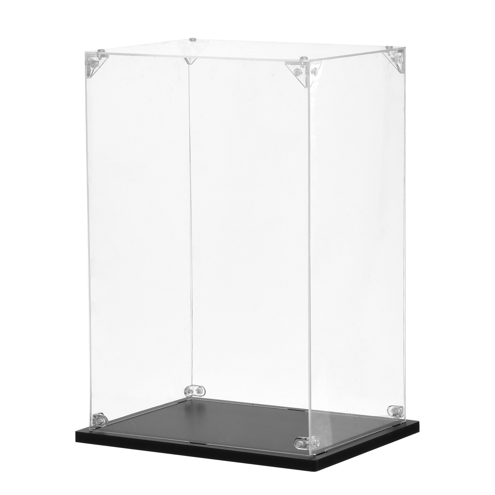 Acrylic Display Case, 8"x6"x11.8" Clear Display Box Assemble Dustproof