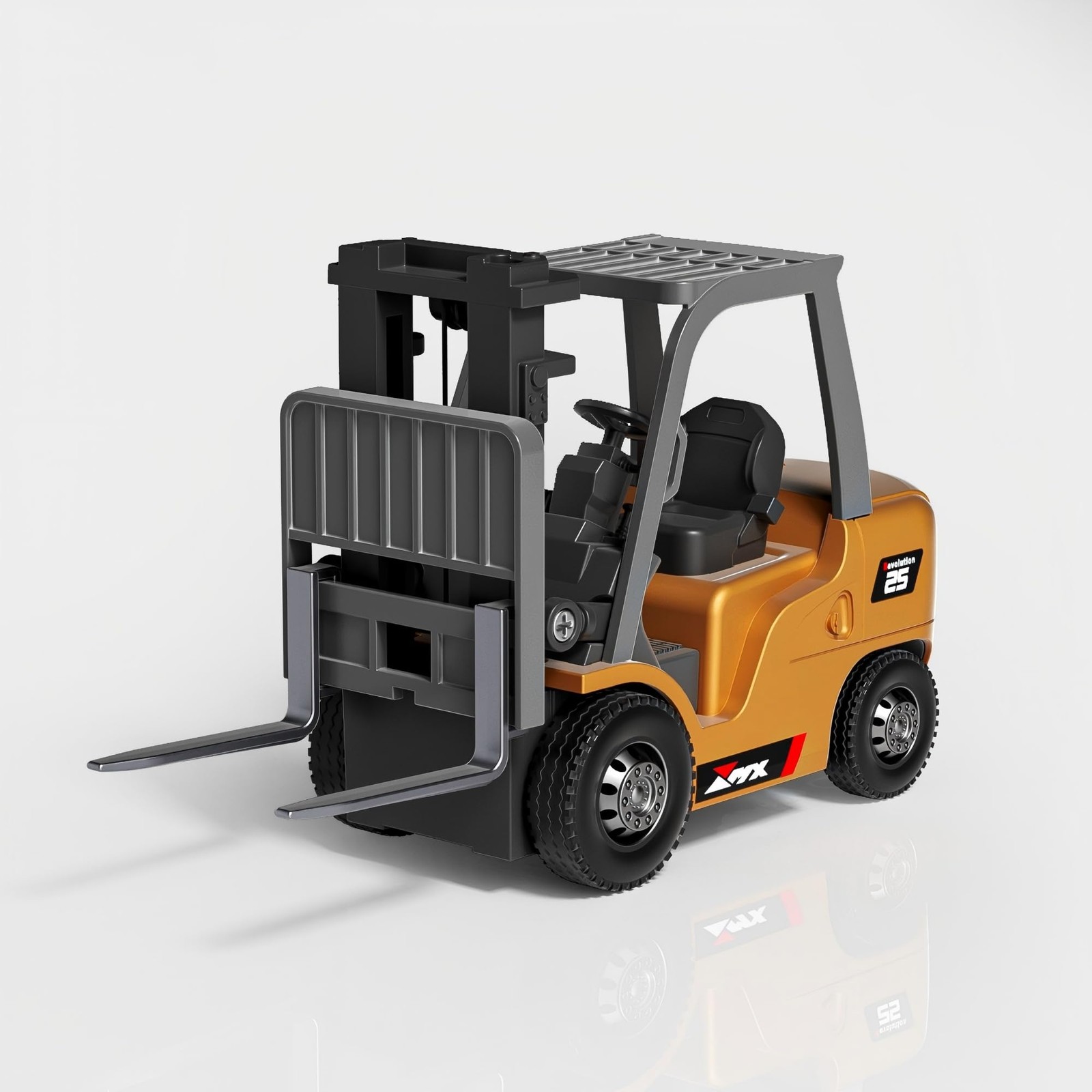 1/64 RC Forklift Toy 7 Channel 2 Mode Mini Remote Control Forklift Truck with...