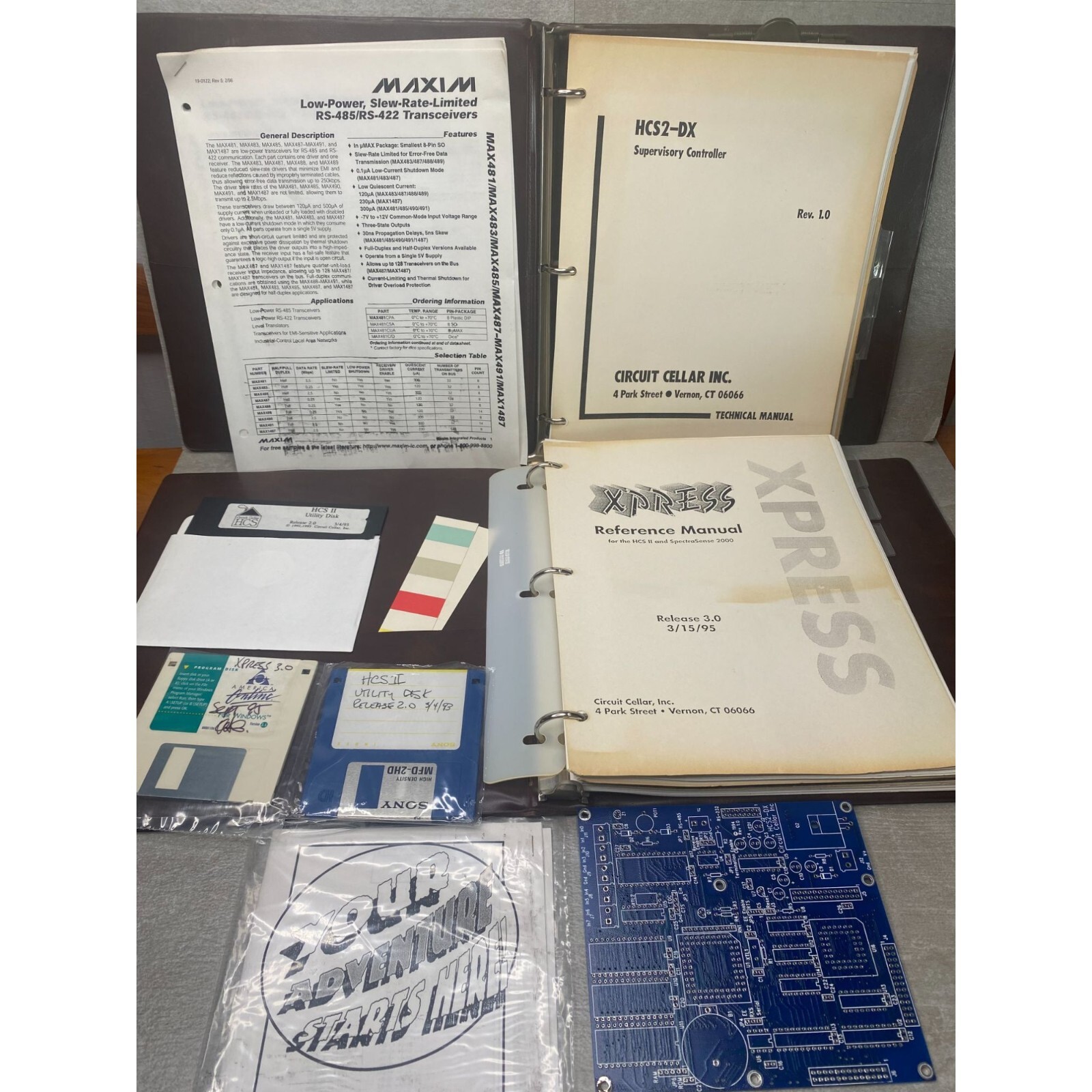Vtg 1994-95 Circuit Cellar Technical Manuals Xpress Supervisory Controller HCS2
