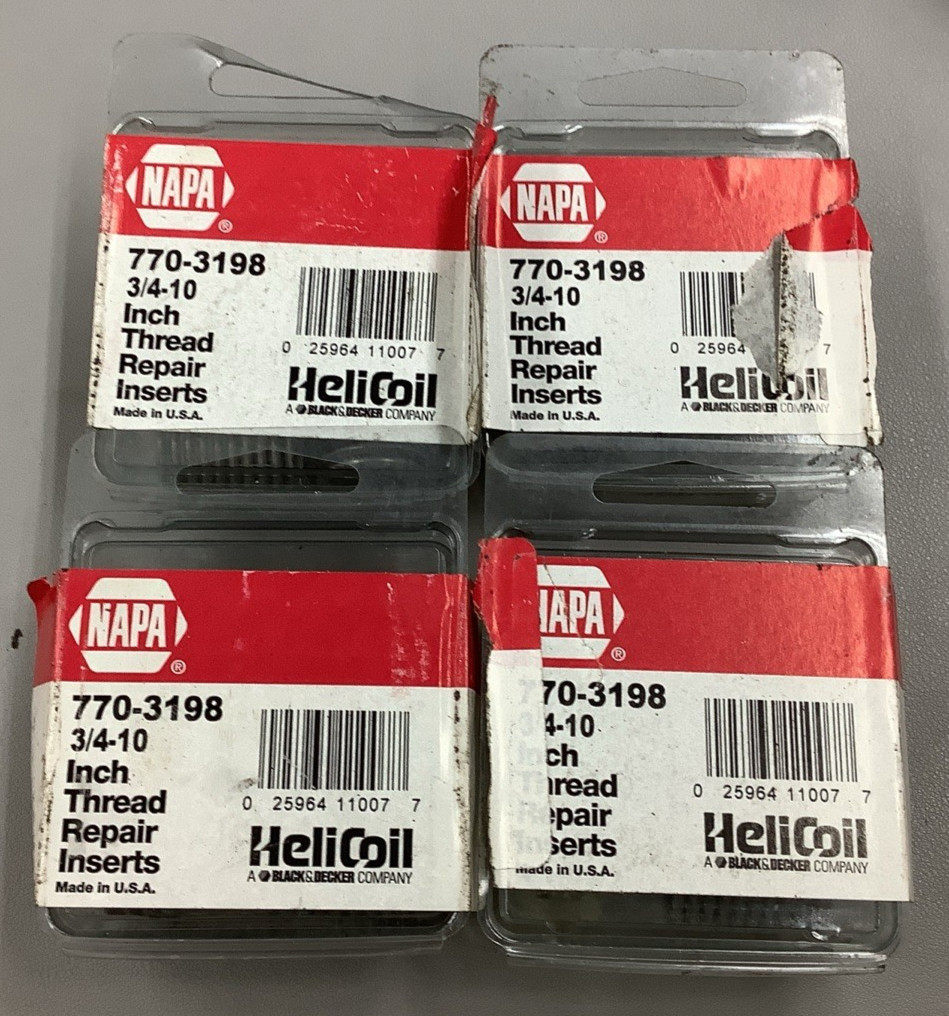 Lot of 16 Napa 770-3198 Helicoil Thread Repair Inserts  3/4"-10 (B193)