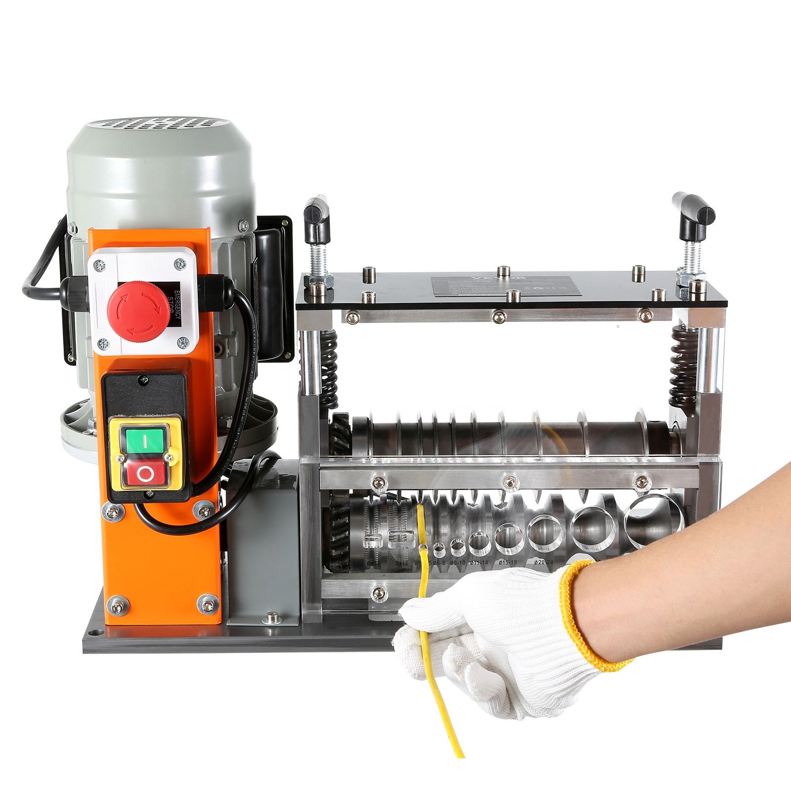 750W Automatic Wire Stripper 0.06-1.57in 10 Channels Visible Depth