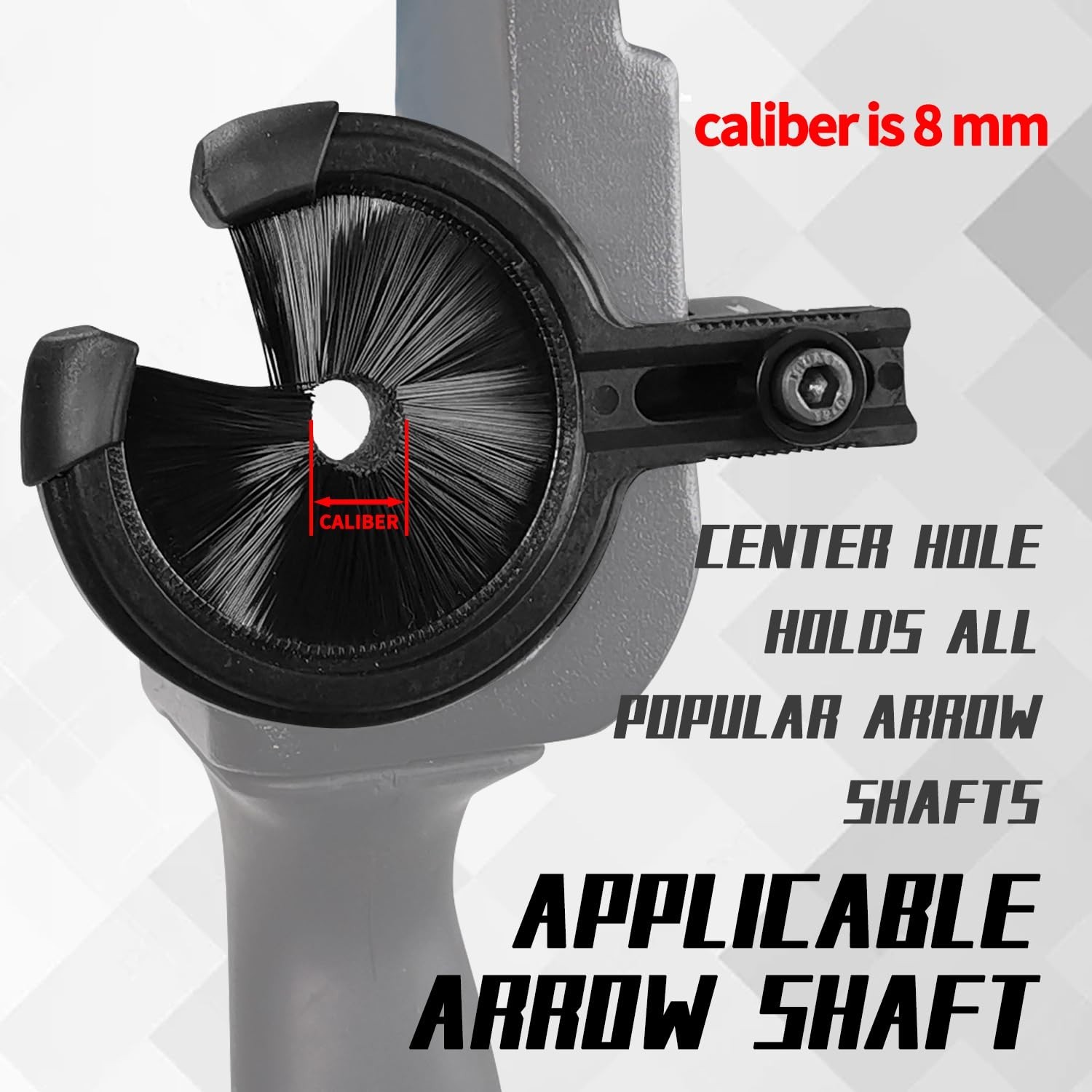 Whisker Biscuit Quick Shot Arrow Rest - Full Containment Brush for Accurate Arch