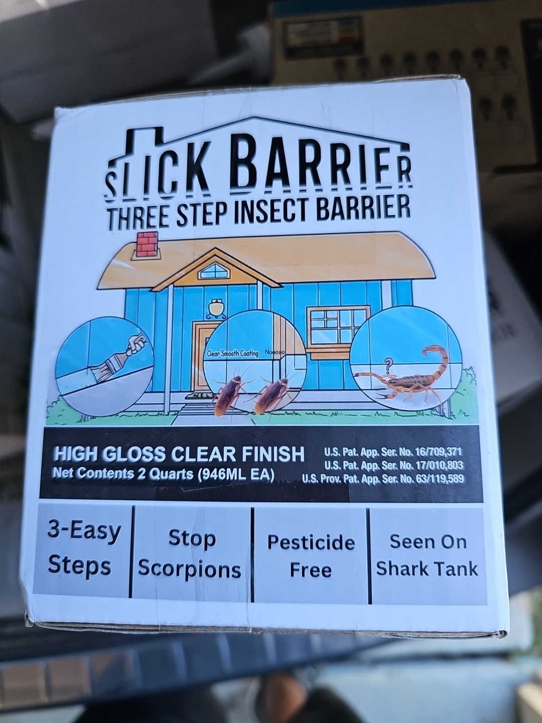 New Slick Barrier Insect and Scorpion Barrier Paint Home DIY Kit