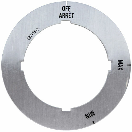 Garland G02725-2 Dial Insert (OFF/MAX/MIN) GLG02725-2  GENUINE OEM Knob Label