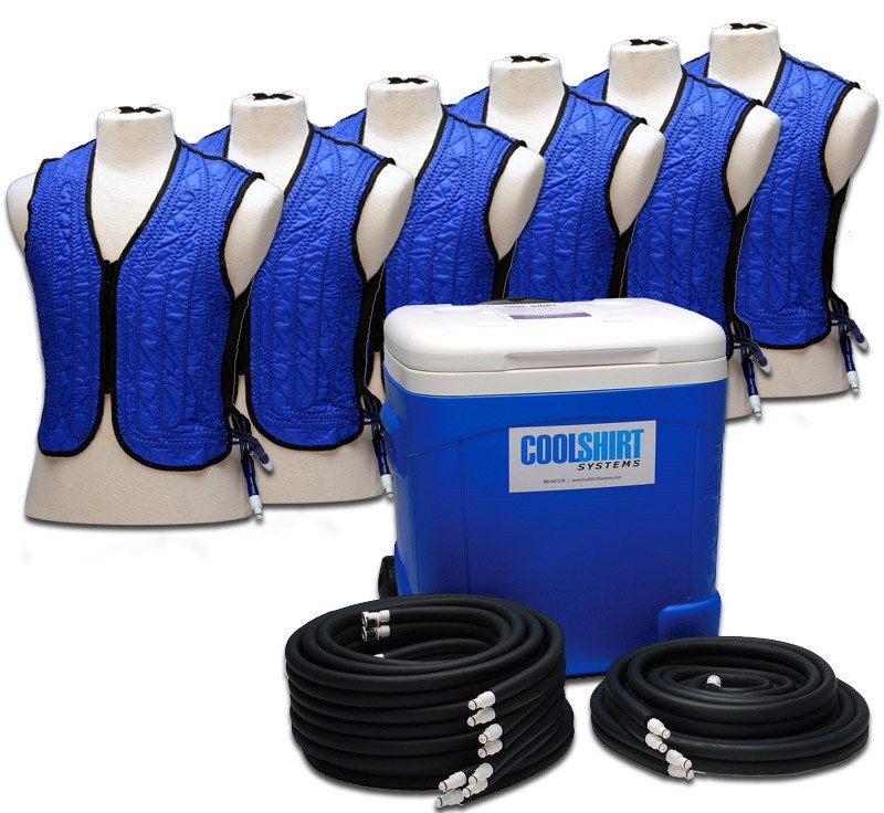 Coolshirt 6 man REHAB STATION-HEAT STRESS-HEAT STROKE Firefighters-Athletes   '