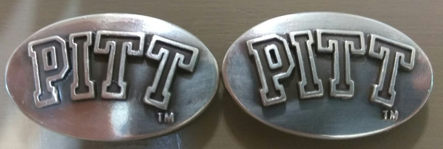 Lot of 2 University of Pittsburgh Conchos with Screws
