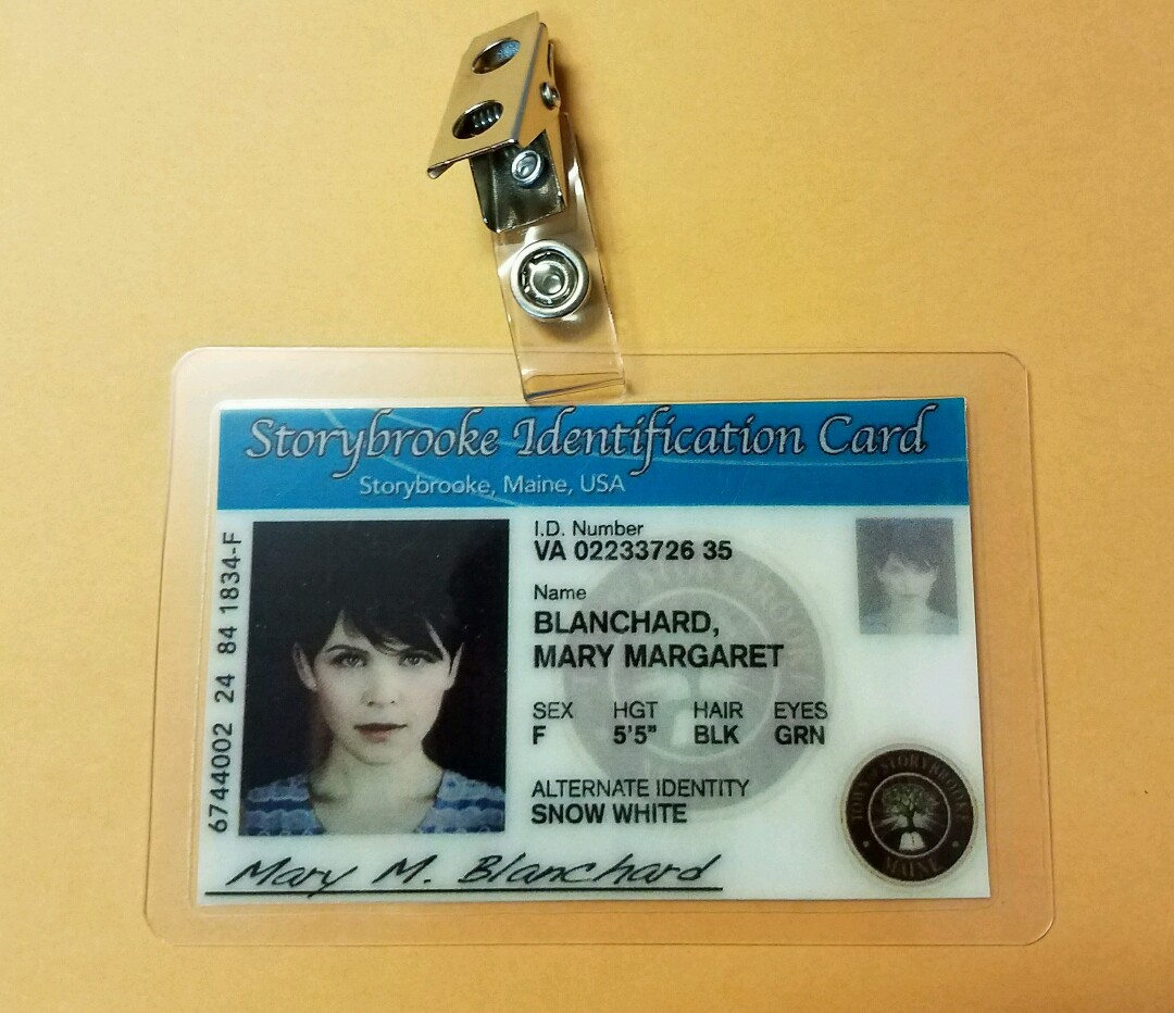 Storybrooke  ID Badge - Mary Margaret Blanchard  cosplay prop costume