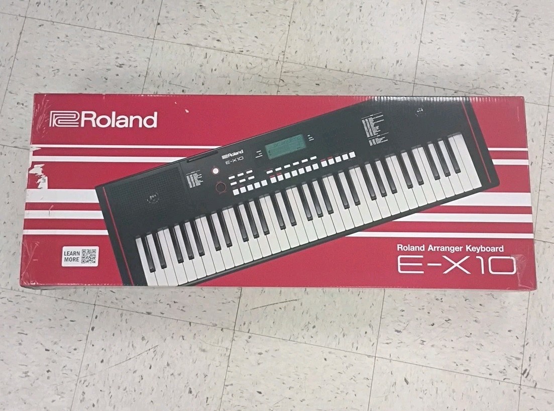Roland E-X10 61-Key Arranger Keyboard 601 Tones Portable 207 Preset Styles NEW