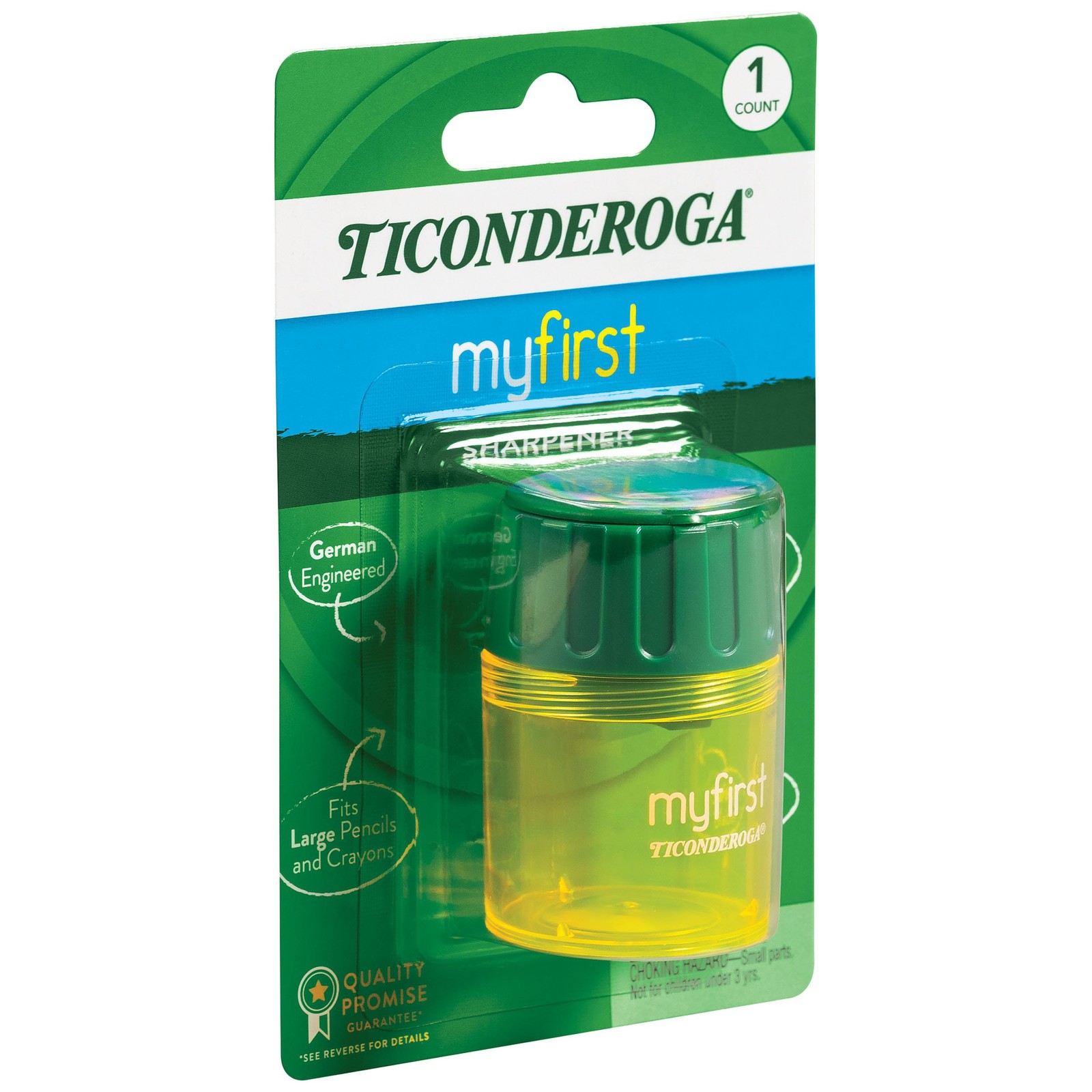 Ticonderoga My First Sharpener Yellow and Green