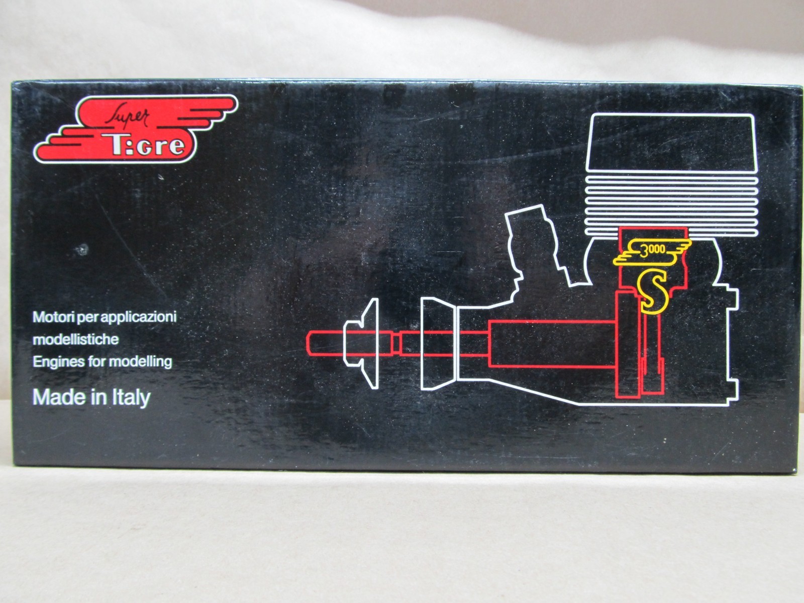 Super Tigre S3000 R/C Engine w/Pitts Style J'Tec Muffler (#JT-100P)
