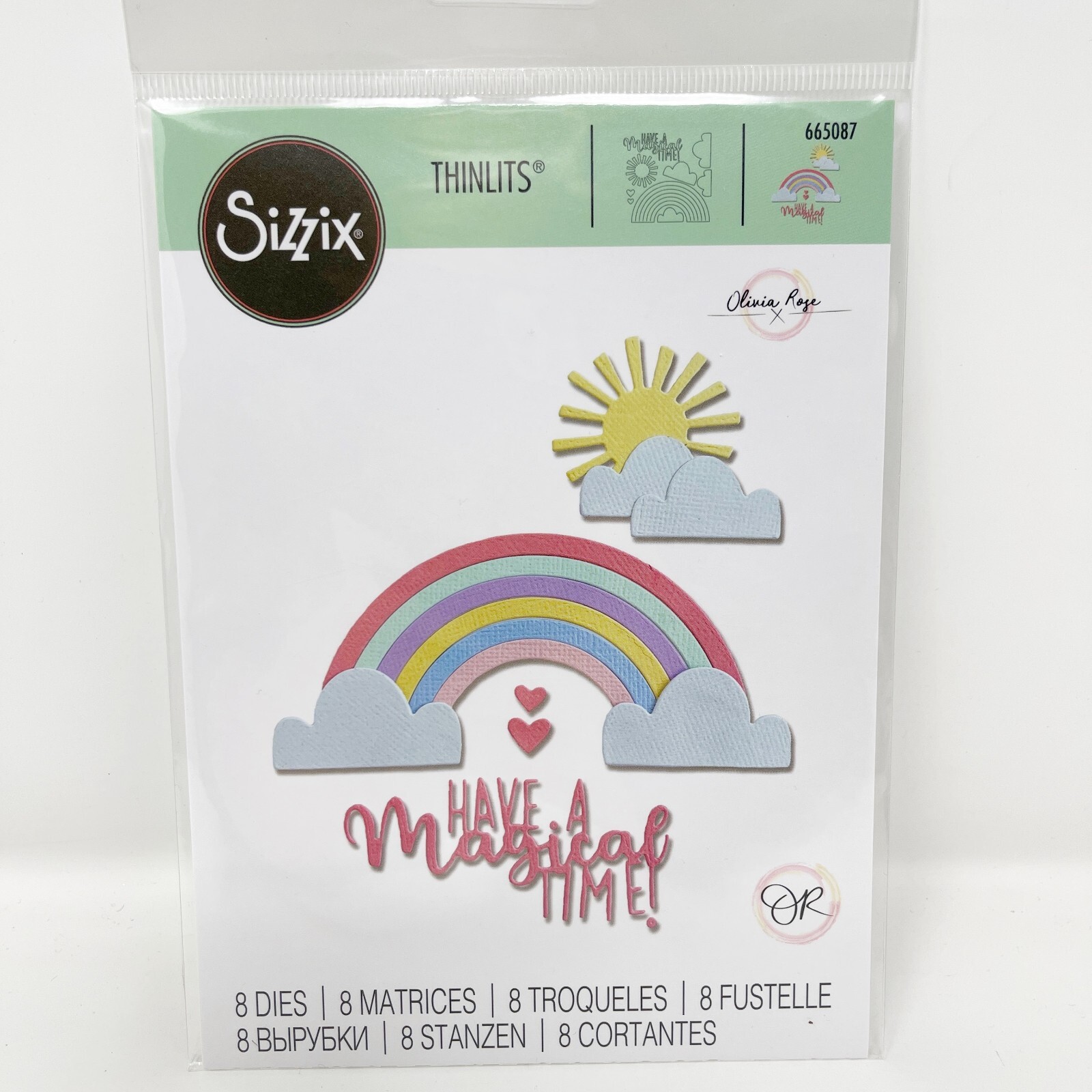 Sizzix Thinlits Rainbow Fold A Long Card Cutting Dies Bundle NEW