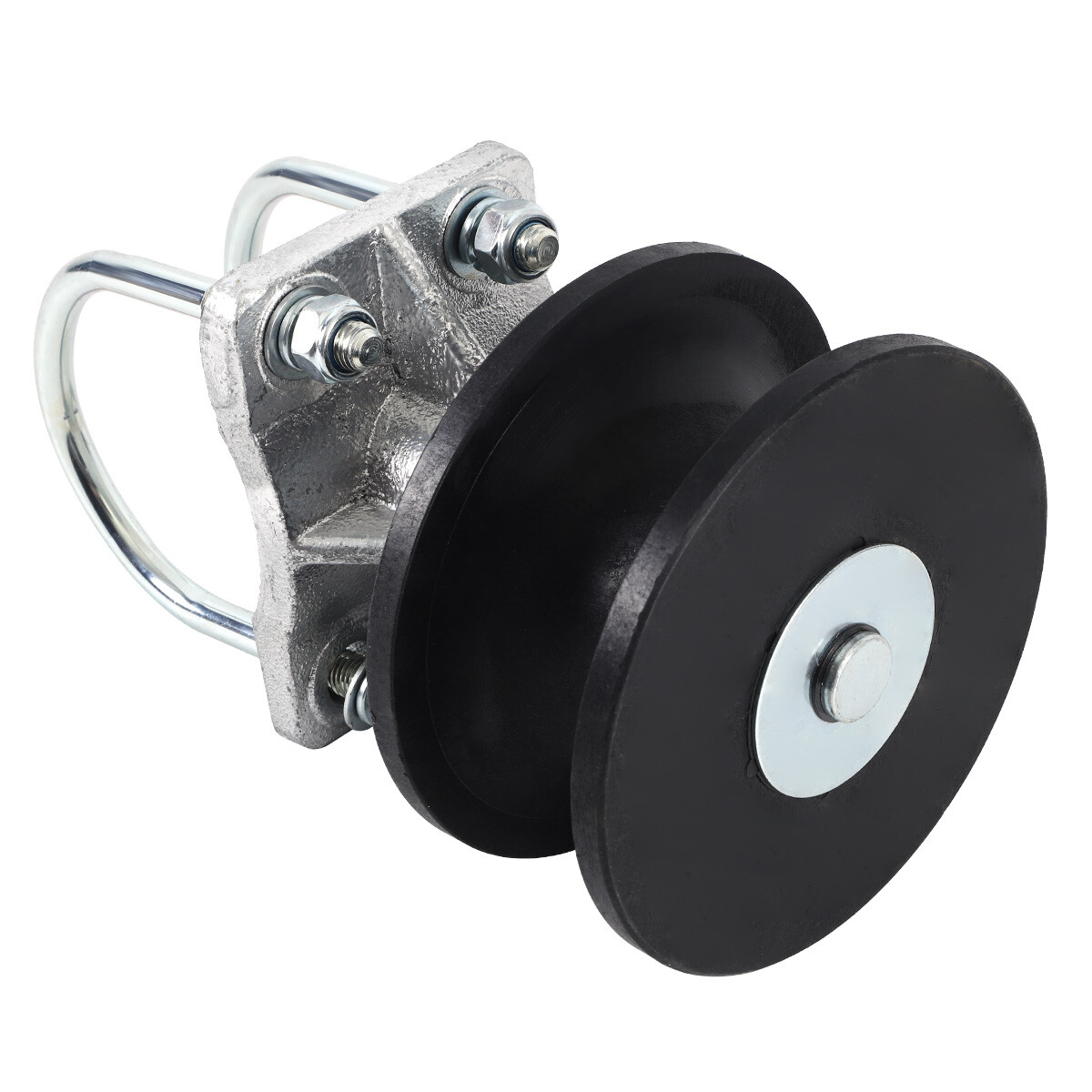 (2 Pack) 4" Round Post x 2 1/2" Round Gate Frame Premium Nylon Cantilever Roller