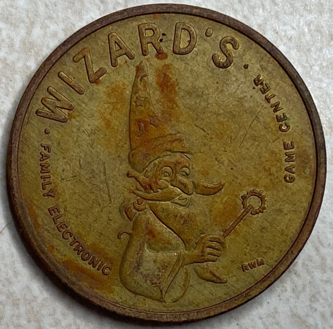 Wizard's Family Electronic Game Center Arcade Token T2014