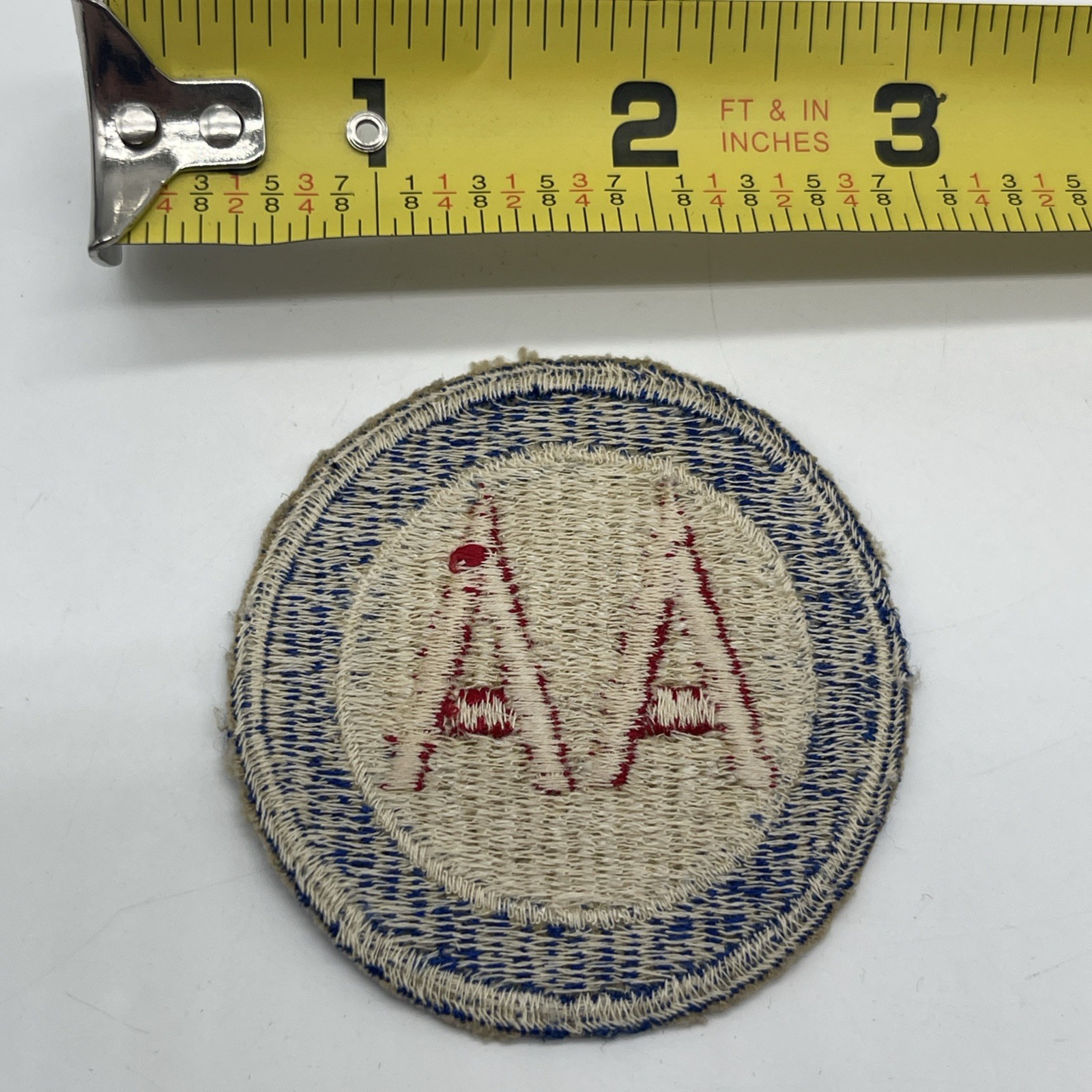 U.S. Military Army Anti Aircraft AA Command Patch Insignia Cut Edge White Back