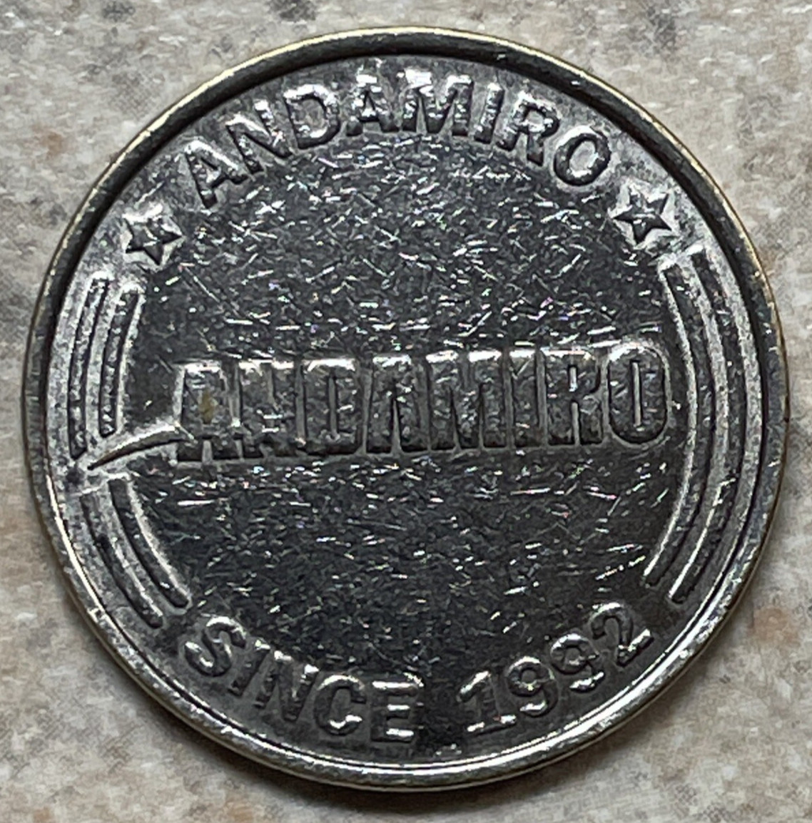 Andamiro for Ultimate Happiness of All Coin Pusher Token 24mm 1992