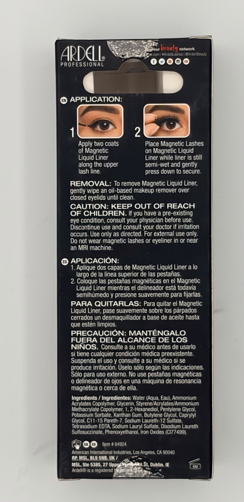 Ardell Professional Magnetic Liquid Liner - 3 boxes new sealed