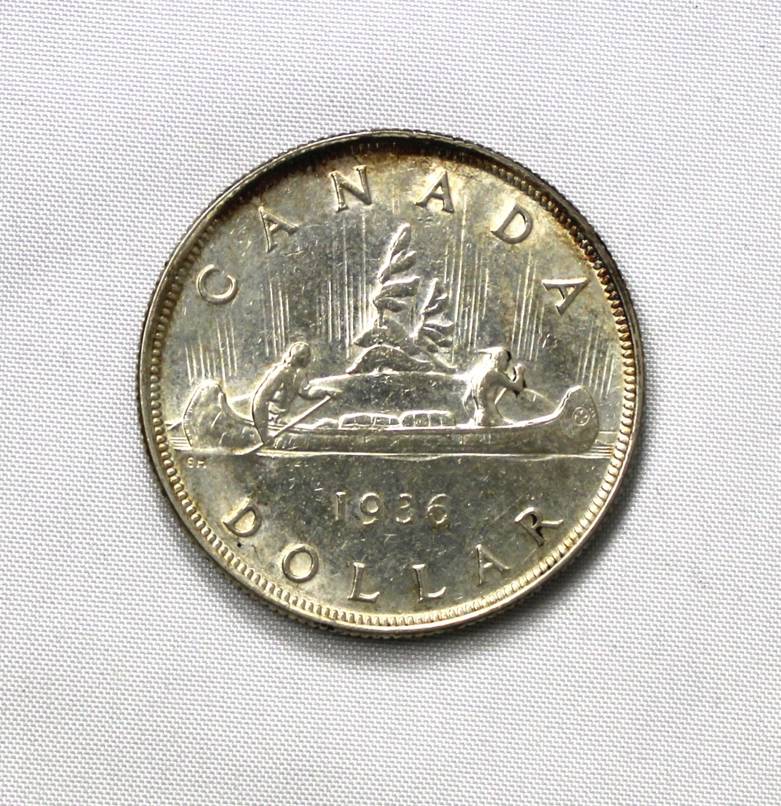 1936 Canadian Silver Dollar - Great Condition  !!