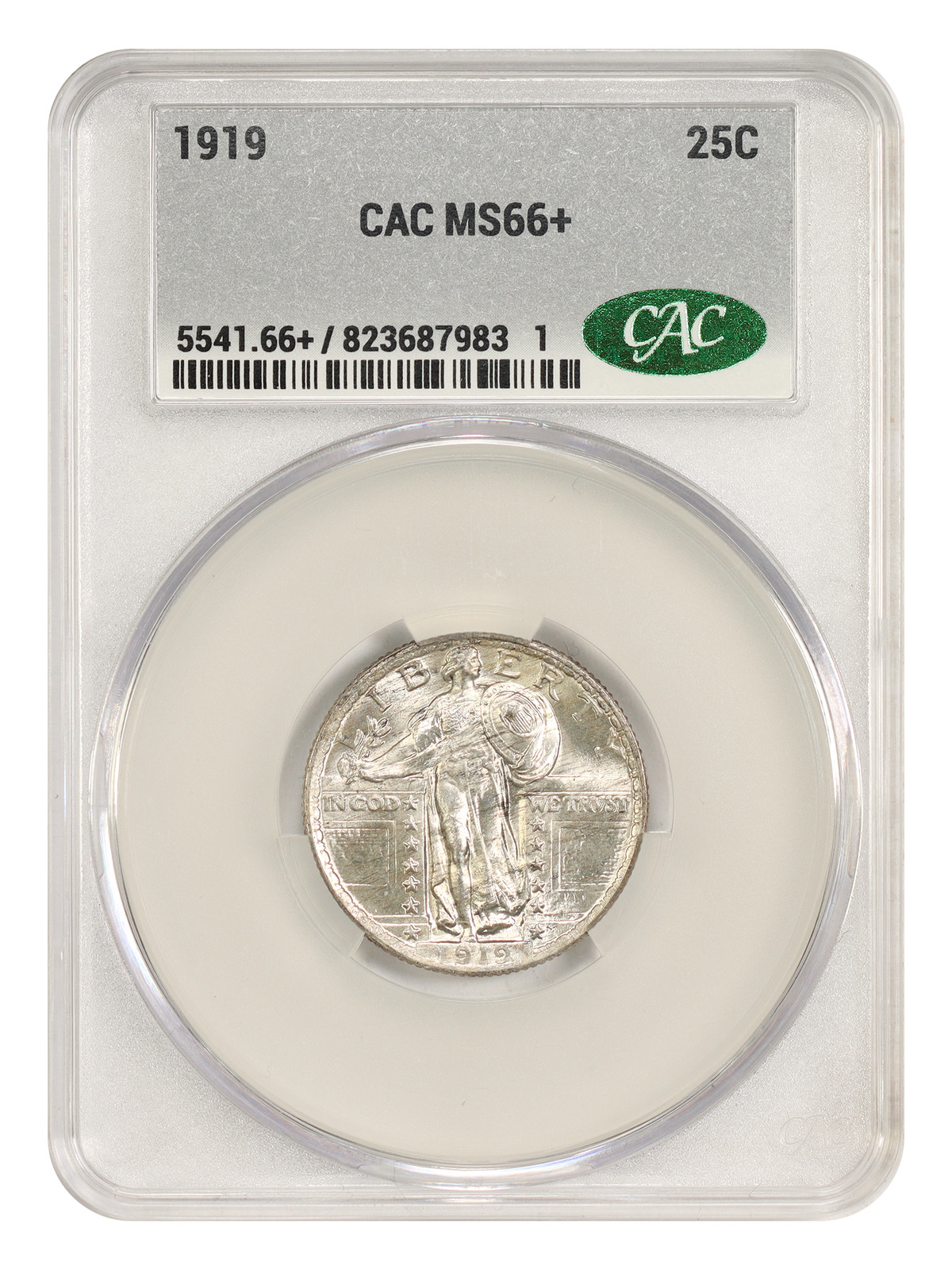 1919 25C CACG MS66+ - Standing Liberty Quarter