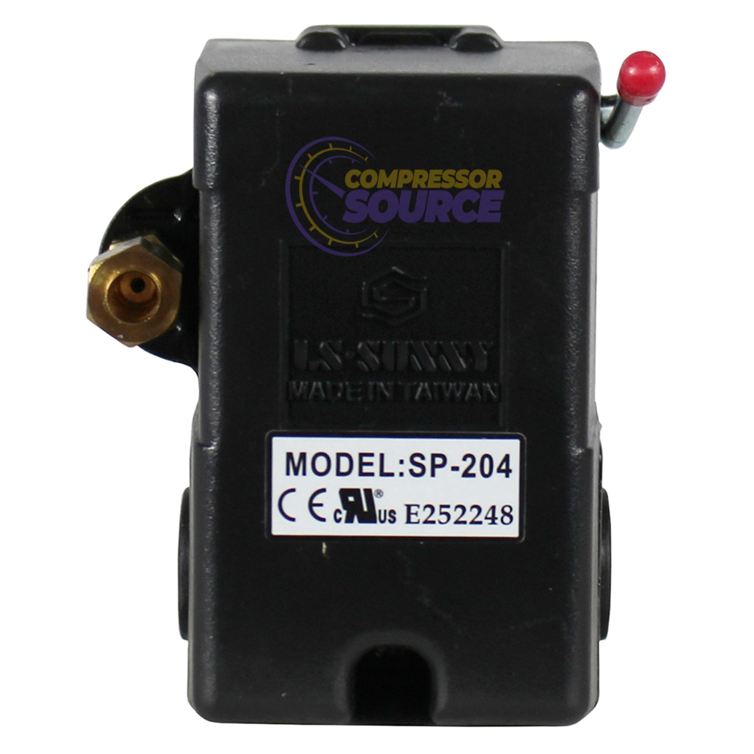 Heavy Duty 4port 25 Amp Air Compressor Pressure Switch Control Valve 105-135 PSI