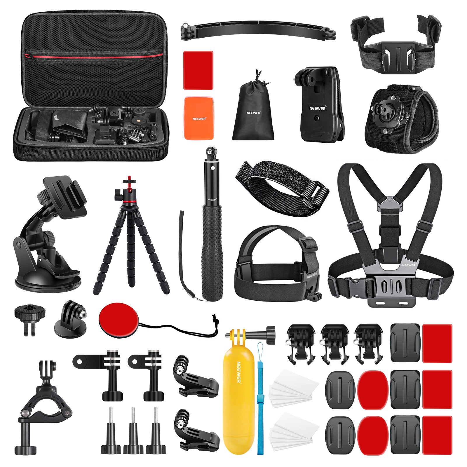 NEEWER GP-50D 50-in-1 Action Camera Kit for GoPro/DJI/Insta360