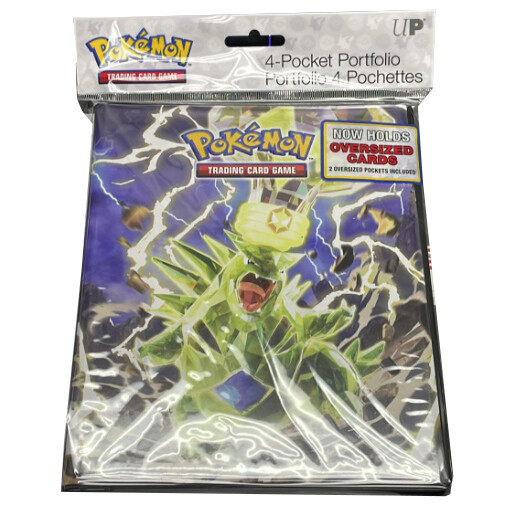 Ultra Pro Pokemon TCG 4 Pocket Portfolio -TYRANITAR & REVAVROOM (Holds 80 Cards+