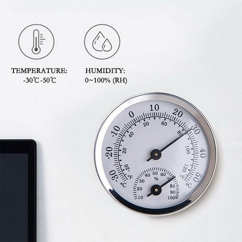 Analog Thermometer Hygrometer Mini Humidity Meter Gauge Temperature Room Indoor