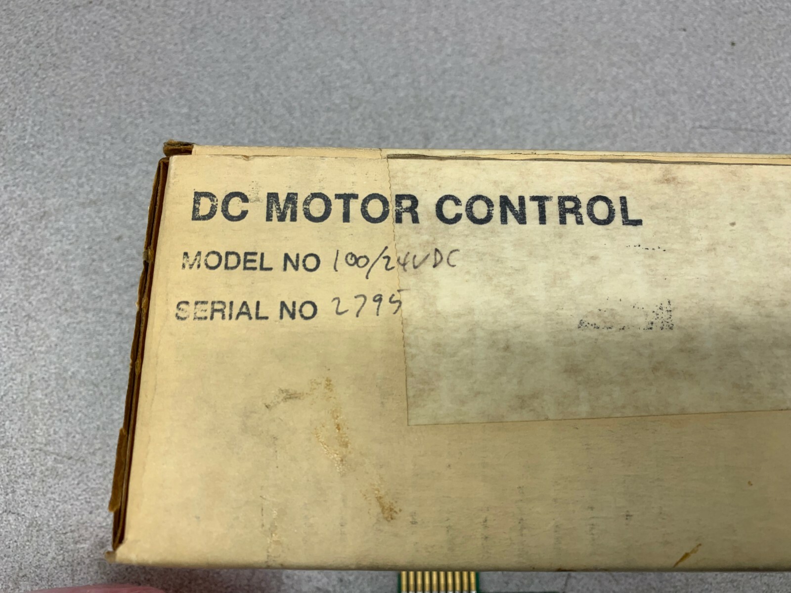 NEW IN BOX POWER UPS CORP. DC MOTOR CONTROL BOARD 100-24VDC