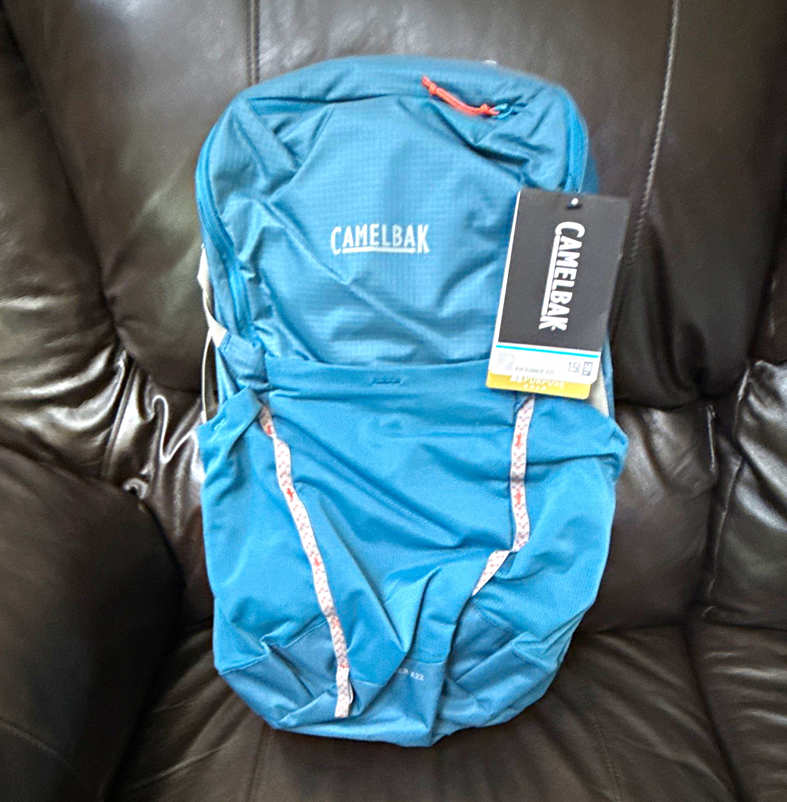 CamelBak Rim Runner X22 Hydration Pack 1.5L CRUX Reservoir Blue Lightweight