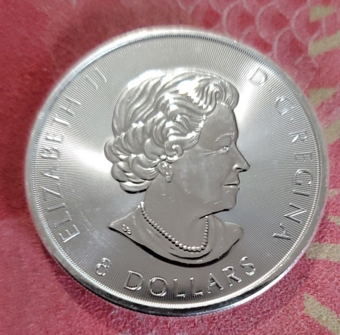 2016 Canada Snowy White Gyr Falcon 1 .5 oz .999 Fine Silver BU Coin Canada Mint