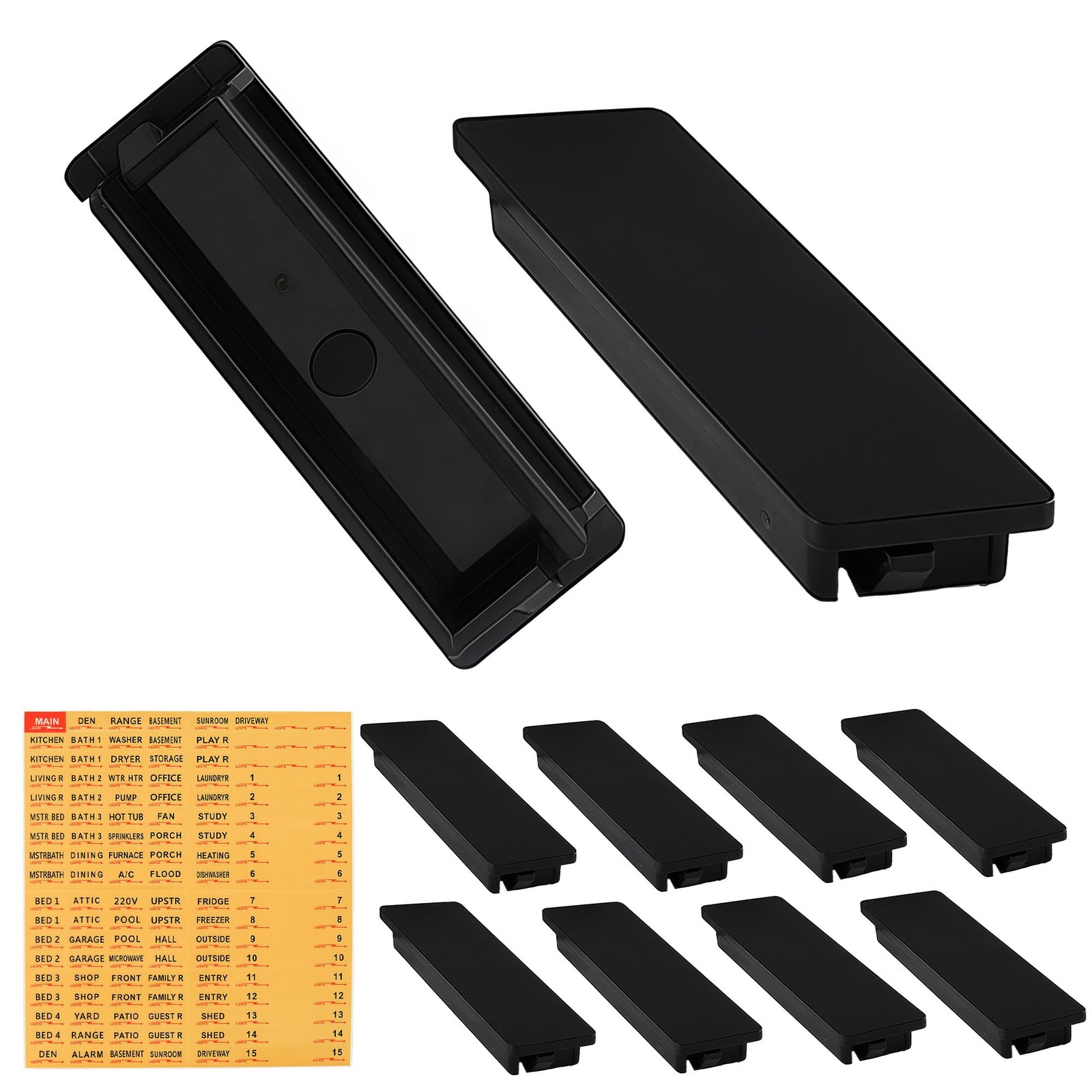 Square D QO Circuit Breaker Filler Plates - 10 Pack with Electrical Panel Lab...