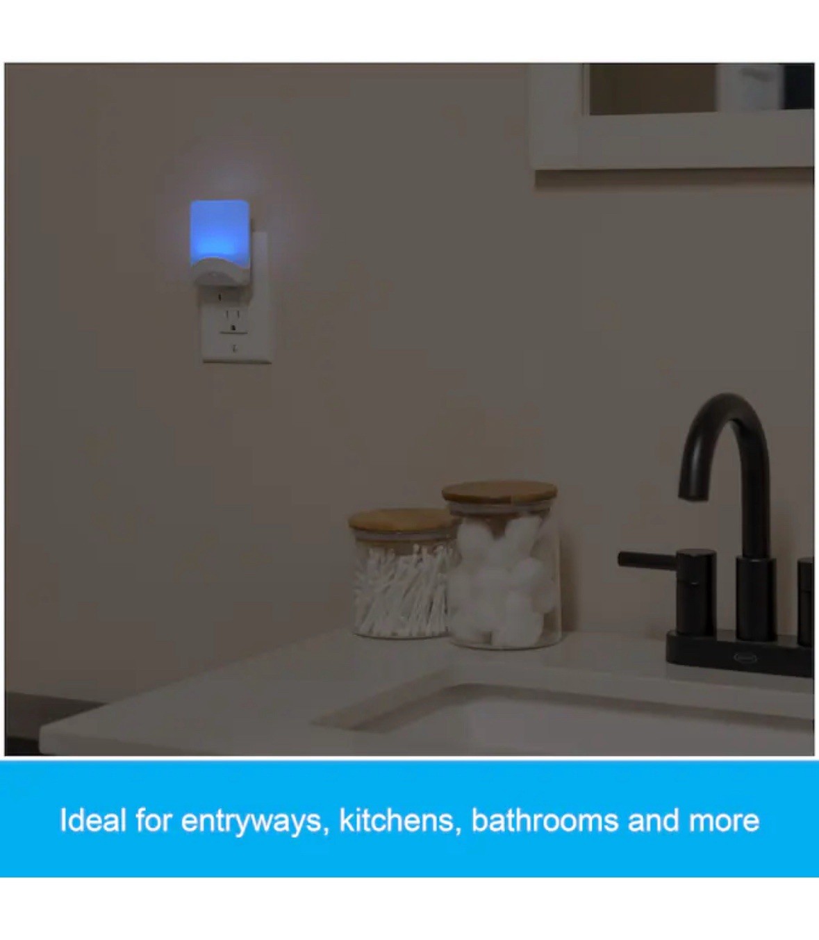 (4) ENBRIGHTENWhite LED Auto On/ Off Night Light