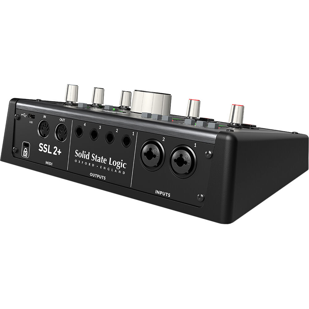 Solid State Logic SSL 2+ MKII - Audio Interface w/ Headphones, XLR & MIDI Cable