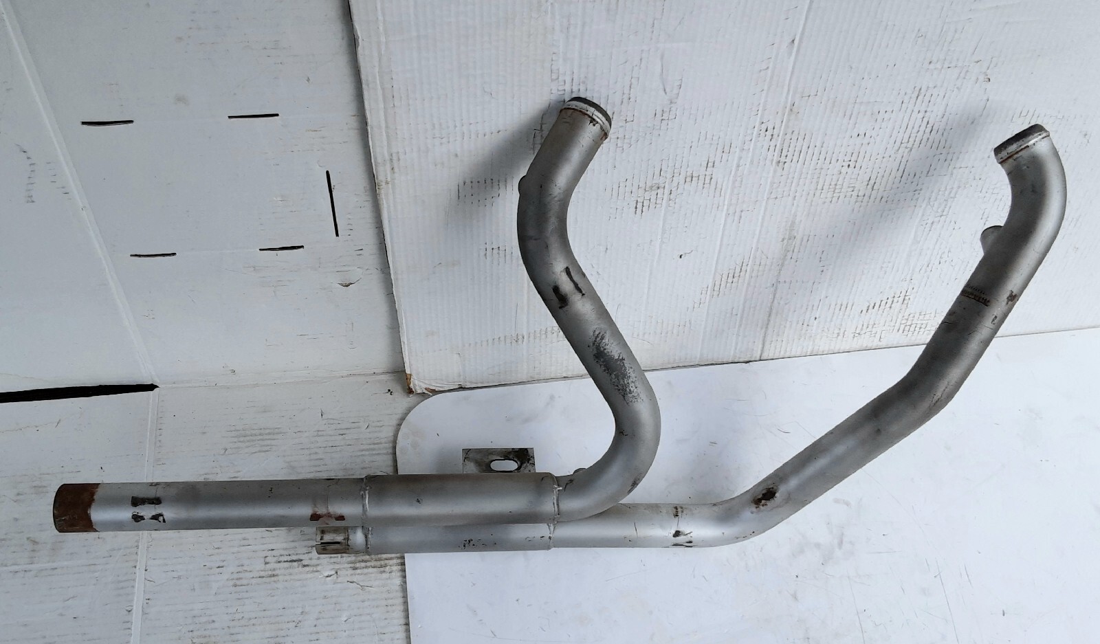Harley Gray Header Exhaust Pipe