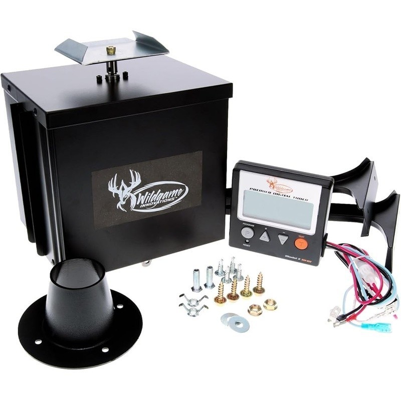 Digital Game Feeder Kit Adjustable Timer Deer Attractor Weather Resistant 360°