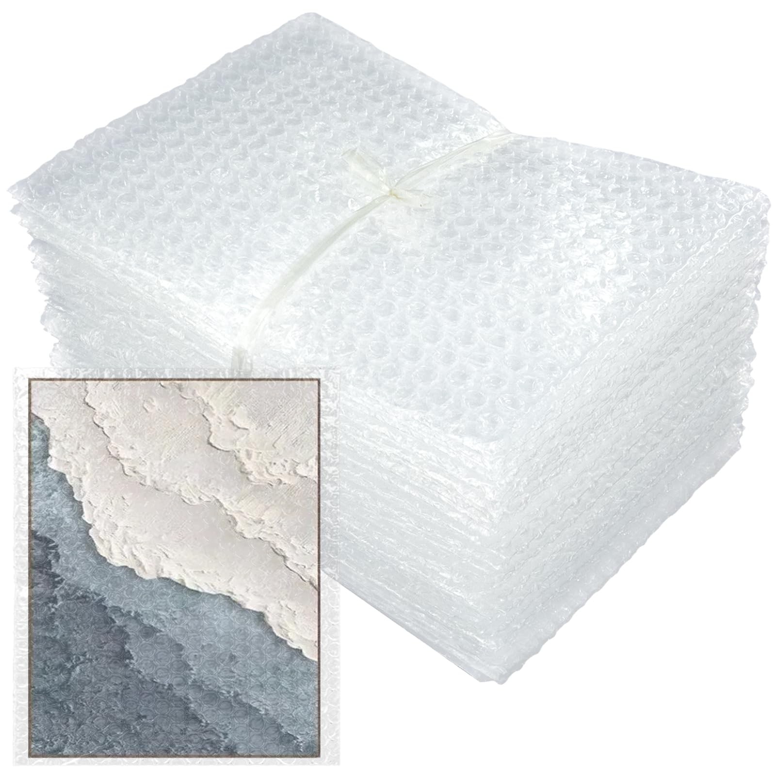 50Pack12x16" Clear Bubble Out Bags, Double-Wall 50Pcs12X16 IN,
