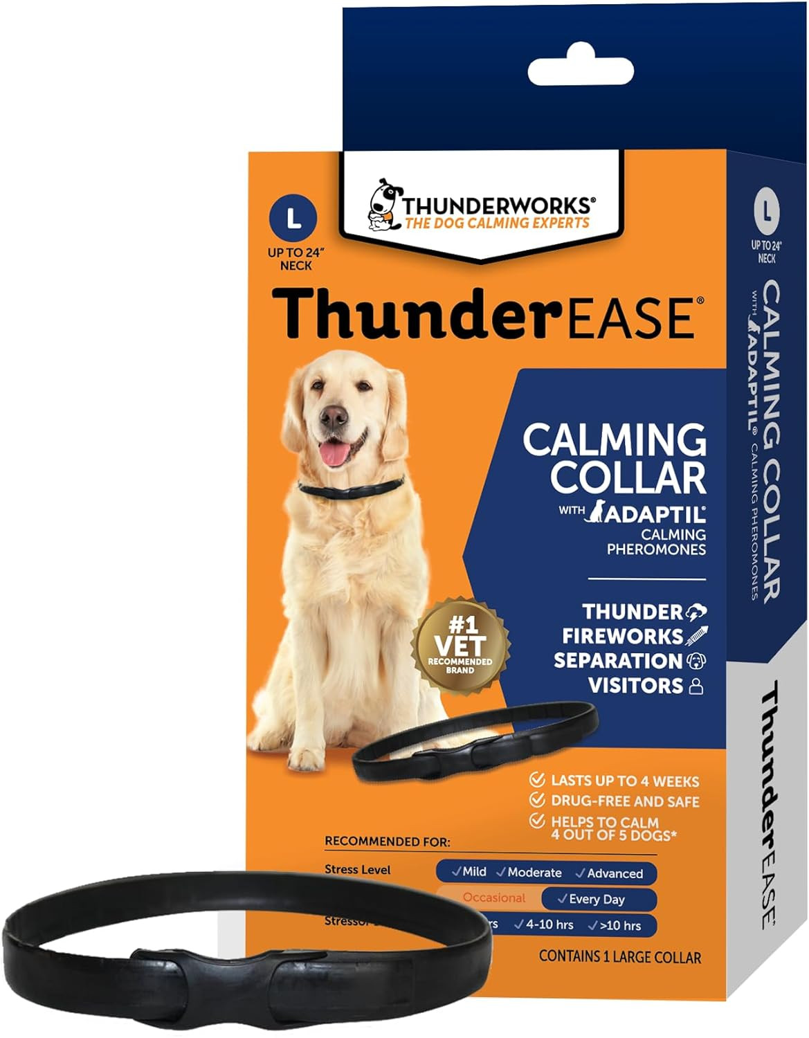 Calming anti Anxiety Pheromone Collar for Dogs (Large)