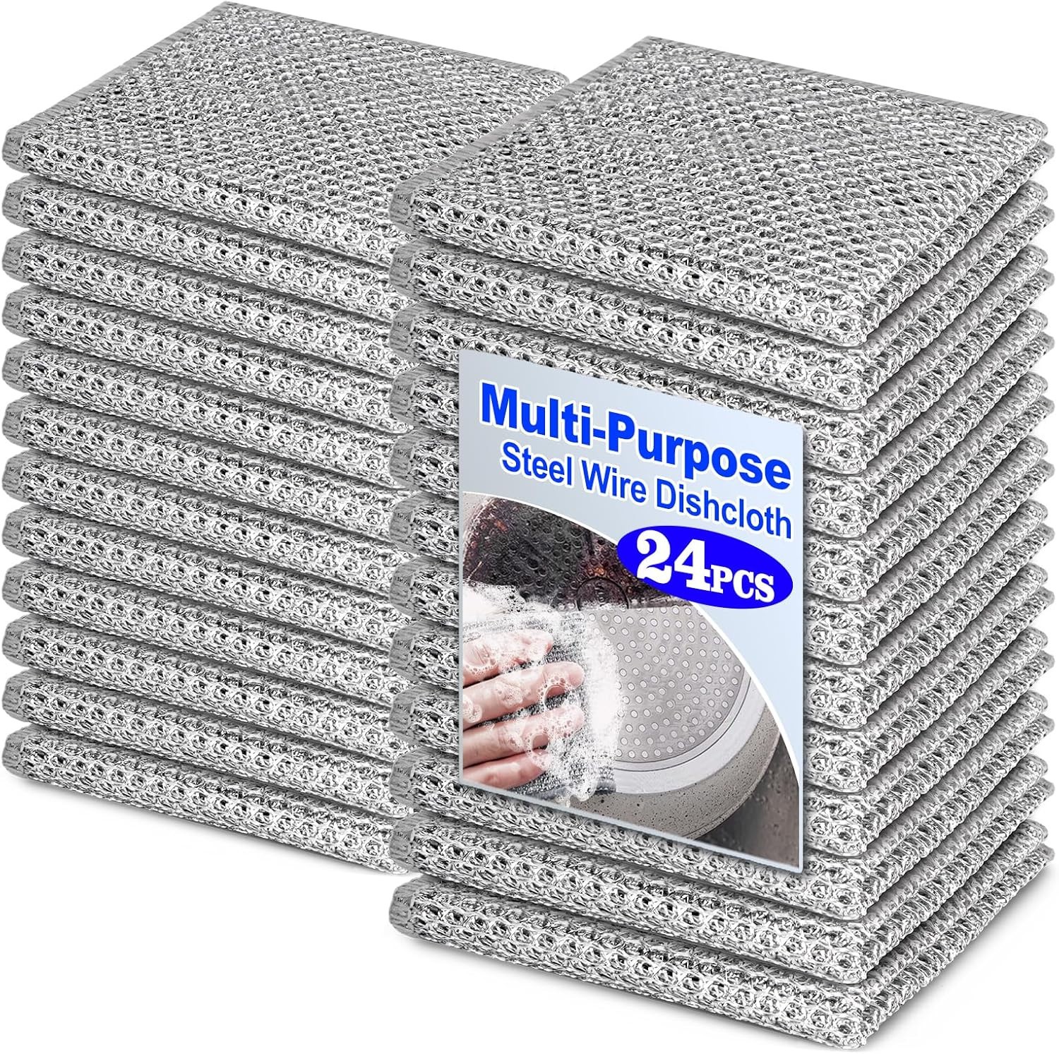 Multipurpose Wire Miracle Cleaning Clothes Thickened Cleaning Sponge Scrub