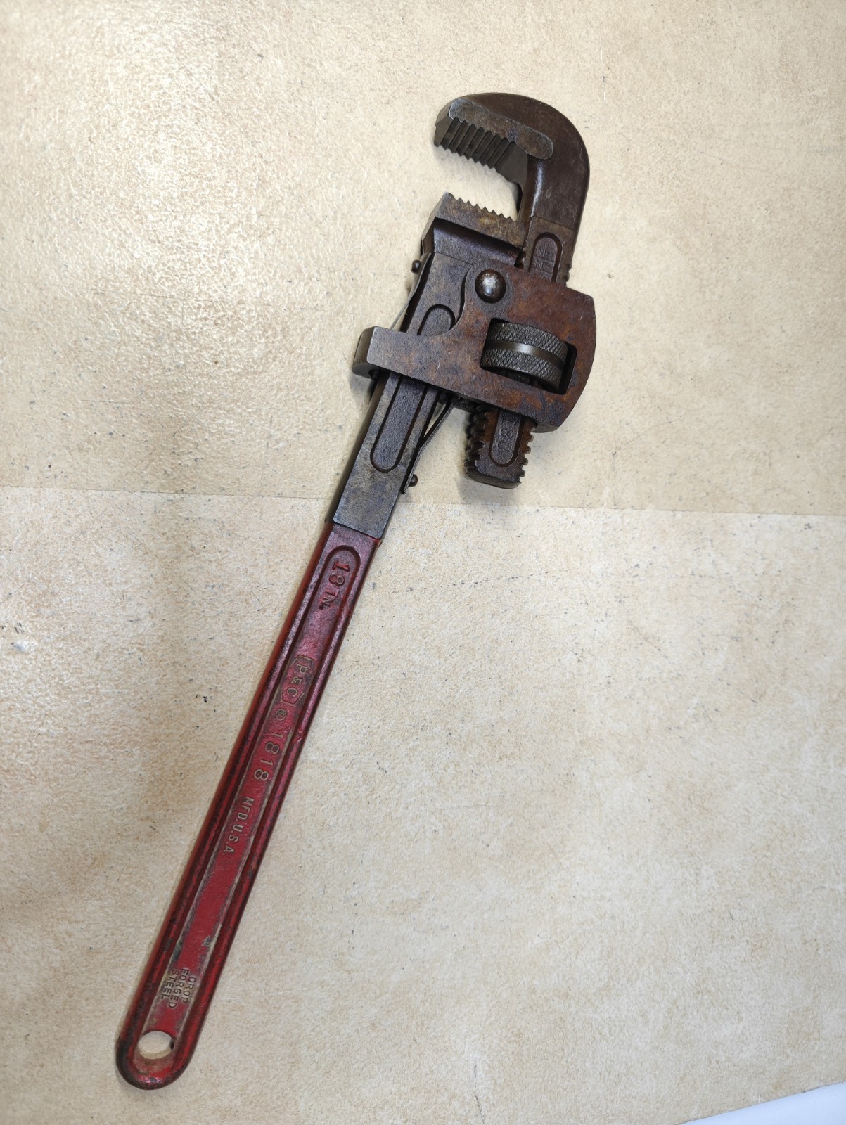 P&C 1818 Pipe Wrench 18" USA Vintage