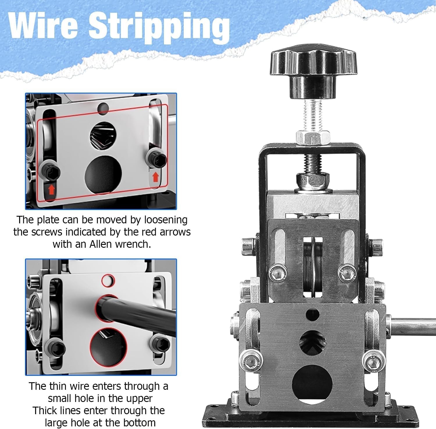 Automatic Copper Wire Stripper Machine, Drill Powered