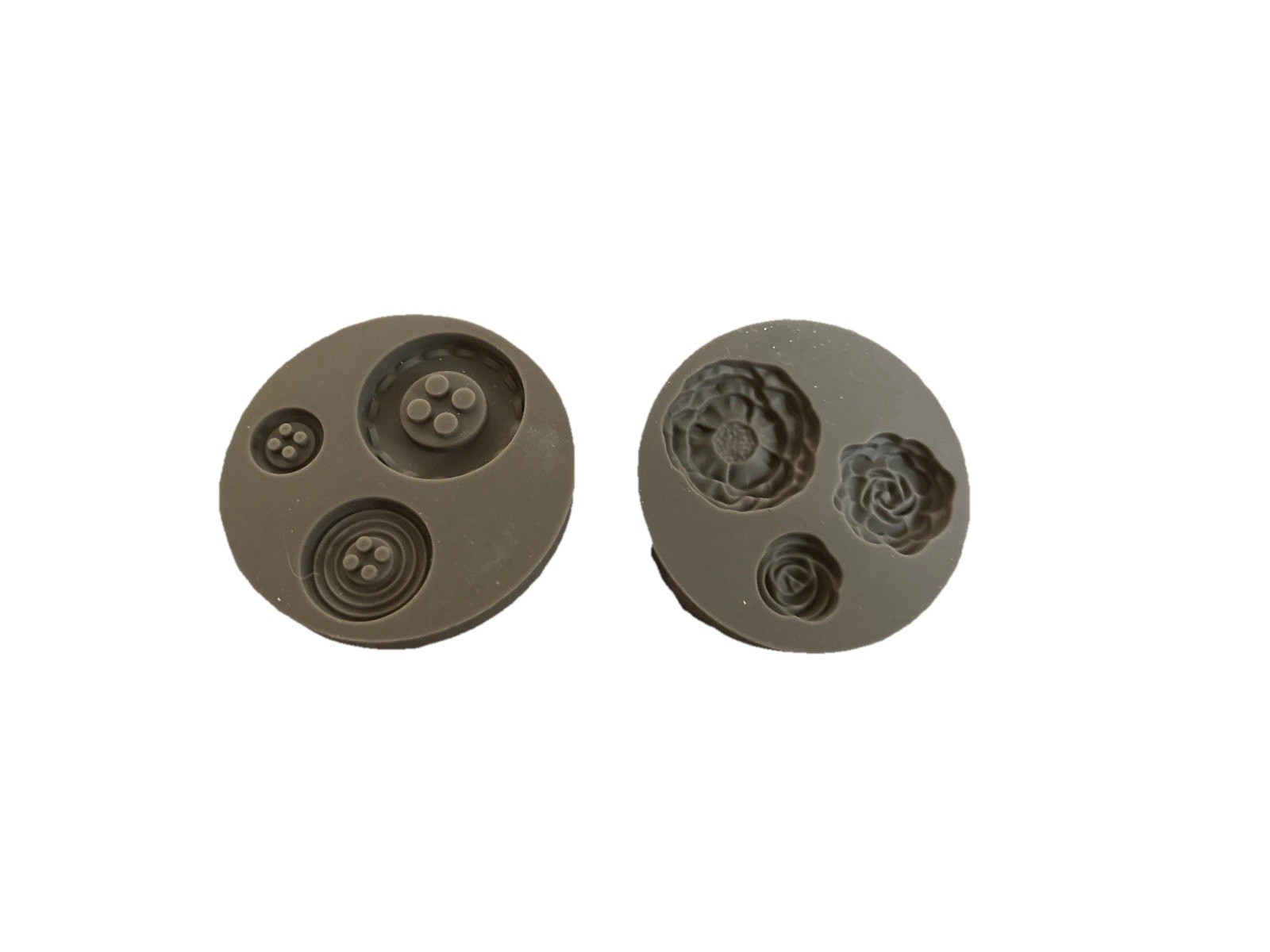 Stampin' Up! Buttons & Blossoms Simply Pressed Molds For Use w/Air Dry Clay (K)