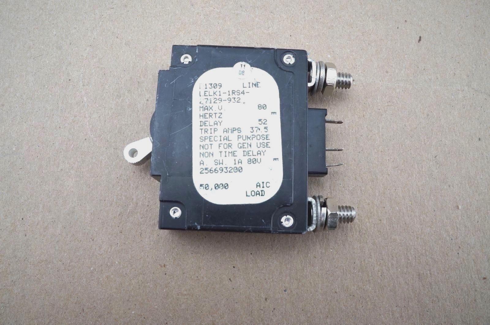 30A SINGLE POLE CIRCUIT BREAKER AIRPAX LELK1-1RS4-27129-932 Ships FREE